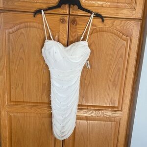 Privy Brand Elegant White Dress. Size small.